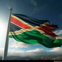 south africa flag high quality 4k ultra hd hdr photo