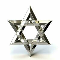 star of david with white background high quality photo