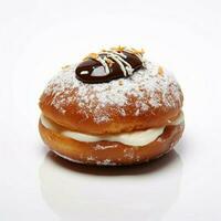 sufganiyot with white background high quality ultra photo