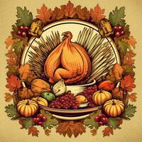 thanksgiving flyers high quality 4k ultra hd hdr photo