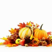 thanksgiving with white background high quality photo