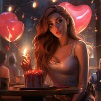 valentines day drawings high quality 4k ultra hd photo