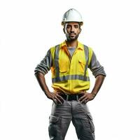 worker with white background high quality ultra hd photo