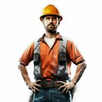 worker with white background high quality ultra hd photo