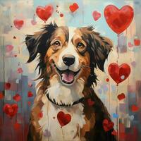 un cautivador perro capturar corazones con sus encanto foto