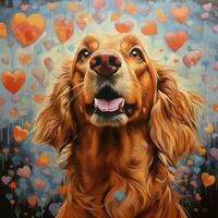 un cautivador perro capturar corazones con sus encanto foto