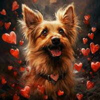 A captivating dog capturing hearts with its charm photo