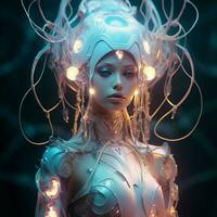 A futuristic glow that captivates the photo