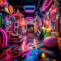 A sensory explosion of neon ecstasy photo