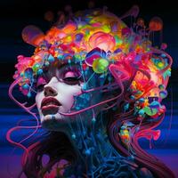 A sensory explosion of neon ecstasy photo