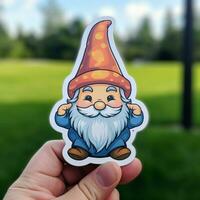 A sticker displaying a cute and whimsical illustration of photo