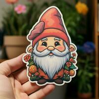 A sticker displaying a cute and whimsical illustration of photo