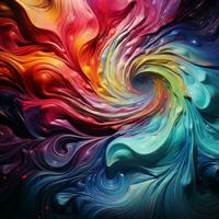 A swirling vortex of vivid colors blending together harmon photo