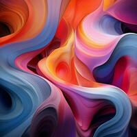 Abstract shapes morphing and pulsating to an unseen rhythm photo