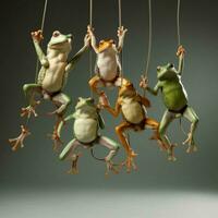 acrobático criaturas ejecutando desafiando la gravedad acrobacias foto