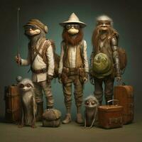 Adaptable beings ready for any adventure or challenge photo