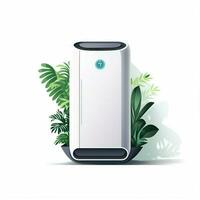 Air purifier 2d cartoon illustraton on white background hi photo