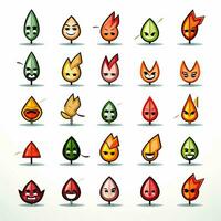 Arrow Emojis 2d cartoon vector illustration on white backg photo