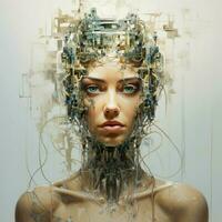 Artistic expressions born from technological imperfections photo