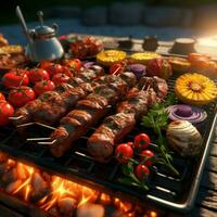 Barbecue high quality 4k hdr photo