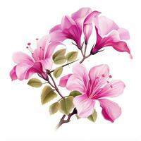 Bauhinia 2d cartoon illustraton on white background high q photo