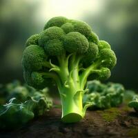 Broccoli high quality 4k hdr photo