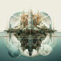Broken symmetries forming visually captivating composition photo