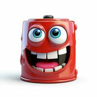 Canister 2d cartoon illustraton on white background high q photo