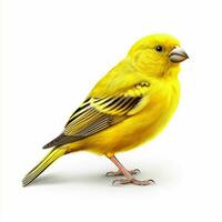 Canary 2d cartoon illustraton on white background high qua photo