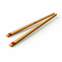 Chopsticks 2d cartoon illustraton on white background high photo