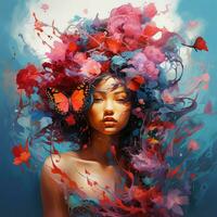 Combining elements of different art styles to create a uni photo