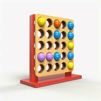 Connect Four 2d cartoon illustraton on white background hi photo