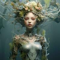 Construct a 3D avatar that embodies the essence of nature photo