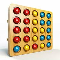 Connect Four 2d cartoon illustraton on white background hi photo