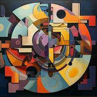 Constructing an abstract puzzle that challenges the viewer photo