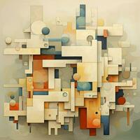 Constructing an abstract puzzle that challenges the viewer photo