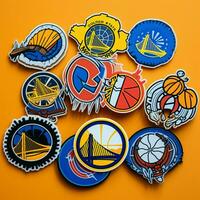 Craft a sticker inspired by a particular sports team photo