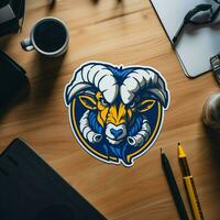 Craft a sticker inspired by a particular sports team photo