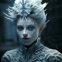 Create a 3D avatar that embodies the essence of winter wit photo