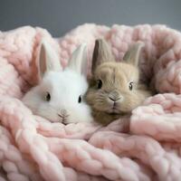 Cuddly creatures with soft fur begging for cuddle sessions photo