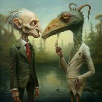 Curious companions with twitching noses photo