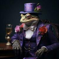 Dapper creatures with fancy accessories and stylish poses photo