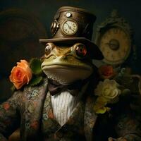 Dapper creatures with fancy accessories and stylish poses photo