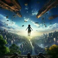 Defying gravity high quality ultra hd 8k hdr photo