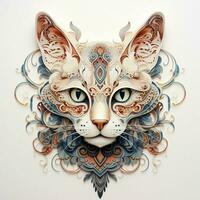 Delicate pets with intricate markings photo