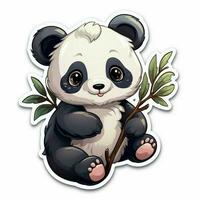 Delightful and adorable panda stickers photo