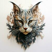 Delicate pets with intricate markings photo