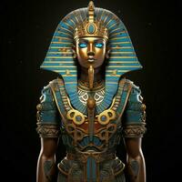 Design a 3D avatar inspired by Egyptian mythology with hie photo