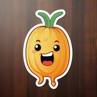 Design a sticker featuring a funny or punny illustration photo