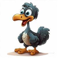 Dodo 2d cartoon vector illustration on white background hi photo